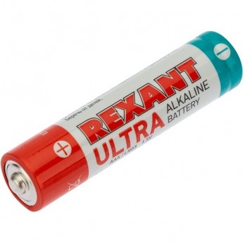 Батарейка алкалиновая REXANT УЛЬТРА AAA/LR03 1,5V мизинчик (2 шт./блистер) Батарейка алкалиновая REXANT УЛЬТРА AAA/LR03 1,5V мизинчик (2 шт./блистер)