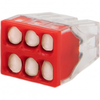 Экспресс-клемма с пастой REXANT СМК 2273-246, 6-проводная 0.5-2.5 мм², прозрачная, блистер (5 шт./уп.) Экспресс-клемма с пастой REXANT СМК 2273-246, 6-проводная 0.5-2.5 мм², прозрачная, блистер (5 шт./уп.)