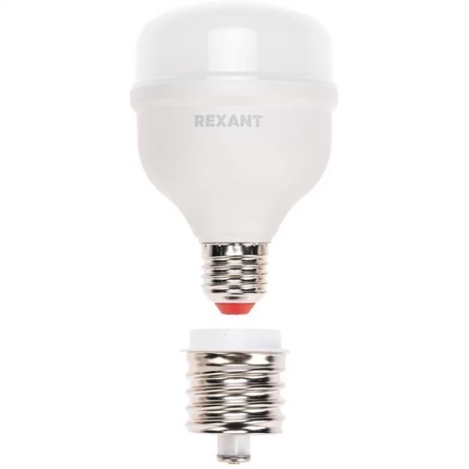 Лампа светодиодная REXANT COMPACT 30Вт E27 с переходником на E40 604-153 Лампа светодиодная REXANT COMPACT 30Вт E27 с переходником на E40 604-153