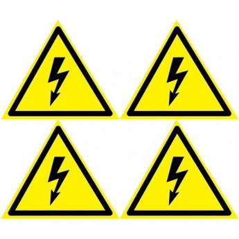 Наклейка REXANT знак электробезопасности «Опасность поражения электротоком» 130х130х130 мм 5шт. Наклейка REXANT знак электробезопасности «Опасность поражения электротоком» 130х130х130 мм 5шт.