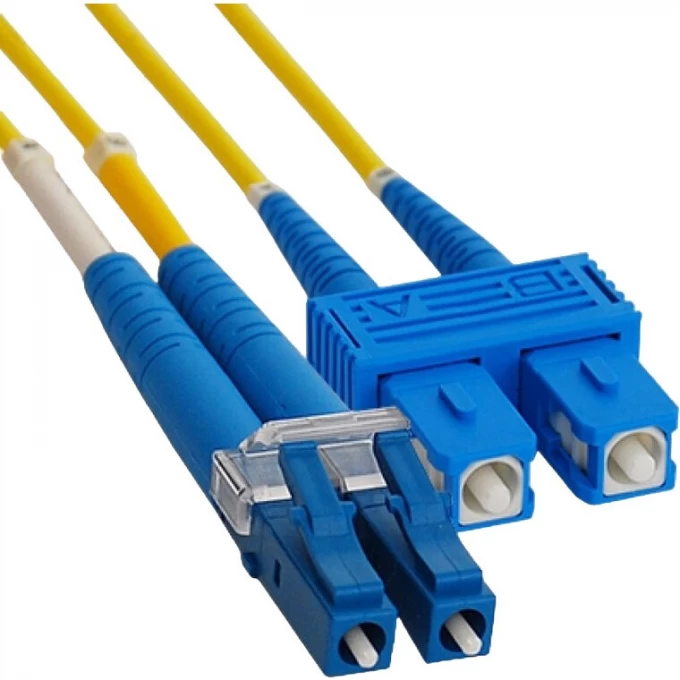 Патч-корд оптический REXANT переходной (SM), 9/125 (OS2), LC/UPC-SC/UPC, (Duplex), LSZH, 3м 50-2411 Патч-корд оптический REXANT переходной (SM), 9/125 (OS2), LC/UPC-SC/UPC, (Duplex), LSZH, 3м 50-2411