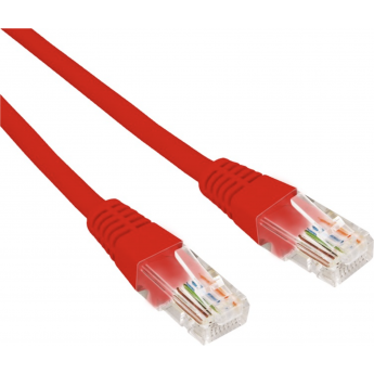 Патч-корд REXANT U/UTP 6, RJ45-RJ45, неэкранированный, 26AWG, LSZH, красный, 1 м