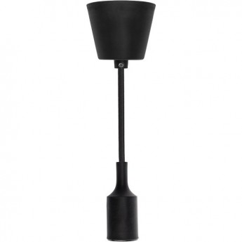 Патрон REXANT E27 силиконовый со шнуром 1 м черный Патрон REXANT E27 силиконовый со шнуром 1 м черный