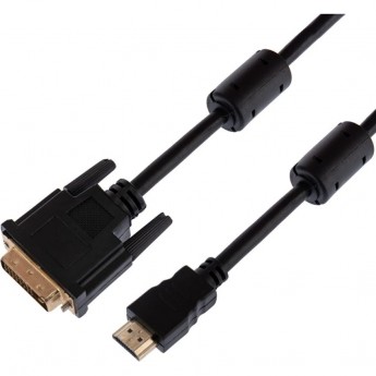 Шнур HDMI DVI-D REXANT GOLD 5м с фильтрами Шнур HDMI DVI-D REXANT GOLD 5м с фильтрами