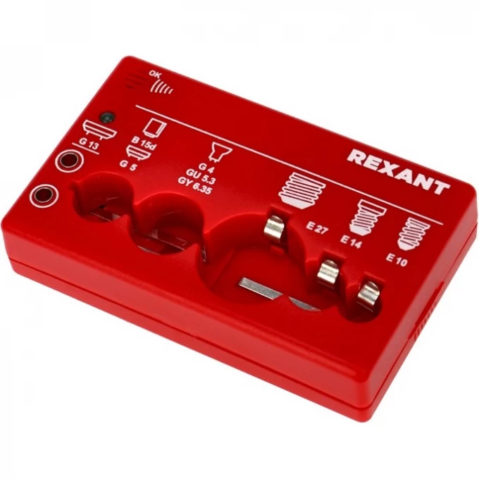 Тестер для ламп REXANT портативный на батарейке 604-803 Тестер для ламп REXANT портативный на батарейке 604-803