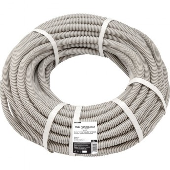 Труба гофрированная REXANT ПВХ с зондом, ø20мм (бухта 25 м/уп) Труба гофрированная REXANT ПВХ с зондом, ø20мм (бухта 25 м/уп)