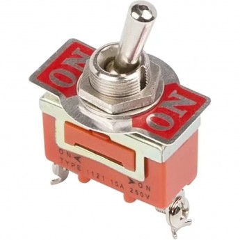 Тумблер REXANT KN-102, 250V 15А (3c) ON-ON однополюсный Тумблер REXANT KN-102, 250V 15А (3c) ON-ON однополюсный