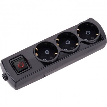 Удлинитель REXANT PREMIUM 3 гнезда, 3м, 3х1,5мм², с/з, с выключателем, черный Удлинитель REXANT PREMIUM 3 гнезда, 3м, 3х1,5мм², с/з, с выключателем, черный