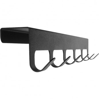 Вешалка навесная на дверь REXANT 6 крючков, черный