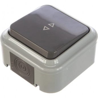 Выключатель на два направления REXANT одноклавишный для открытой установки IP54, 10 А, А6 10-868(03) Выключатель на два направления REXANT одноклавишный для открытой установки IP54, 10 А, А6 10-868(03)